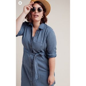 🔥SOLD 🔥Anthropologie Striped shirt dress. 22
